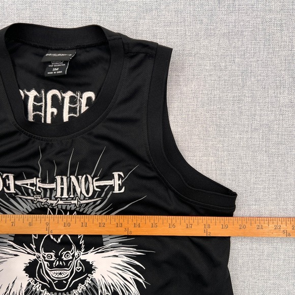 Death Note Ryuk Anime Graphic Tank Top Men S Black Manga Streetwear Embroidered - Picture 7 of 10